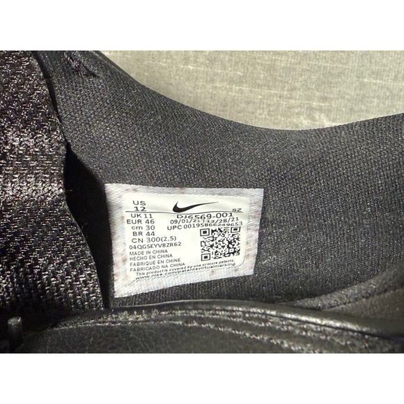 Nike Air Zoom Victory Tour 2 Golf Shoes Black White DJ6569-001 Mens 12 NWOT - Picture 5 of 7